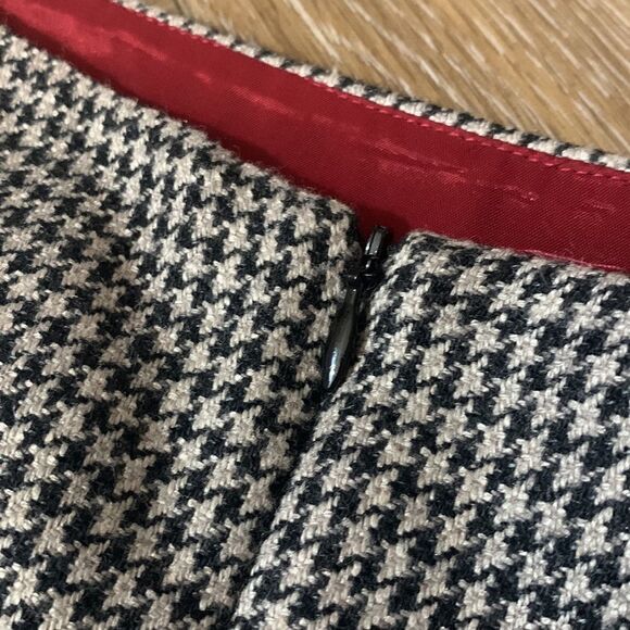 NWT Cibeline Sariano Wool Houndstooth Peplum Skirt - Picture 8 of 8